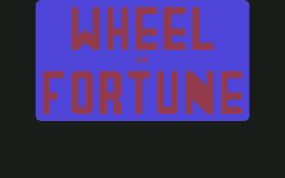 Wheel of Fortune screenshot 2 for Commodore 64